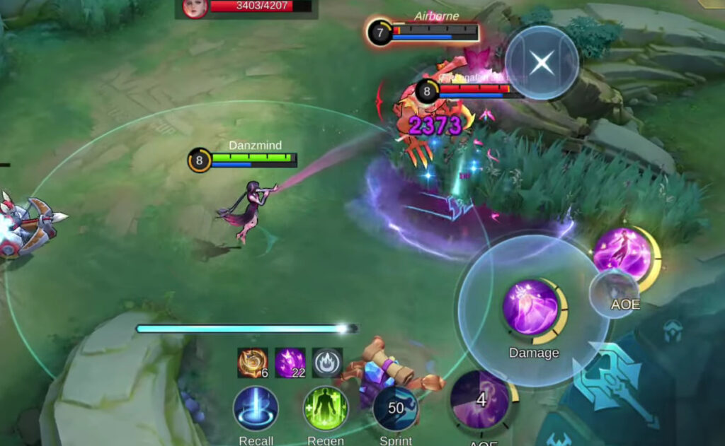 MLBB's new hero - Zhuxin's ability lets her damage enemies, lift them airborne, and reposition them after a full stack of spells. (Screenshot taken from <a href="https://www.youtube.com/watch?v=Cy45EniHQYI">Gappermind</a>)