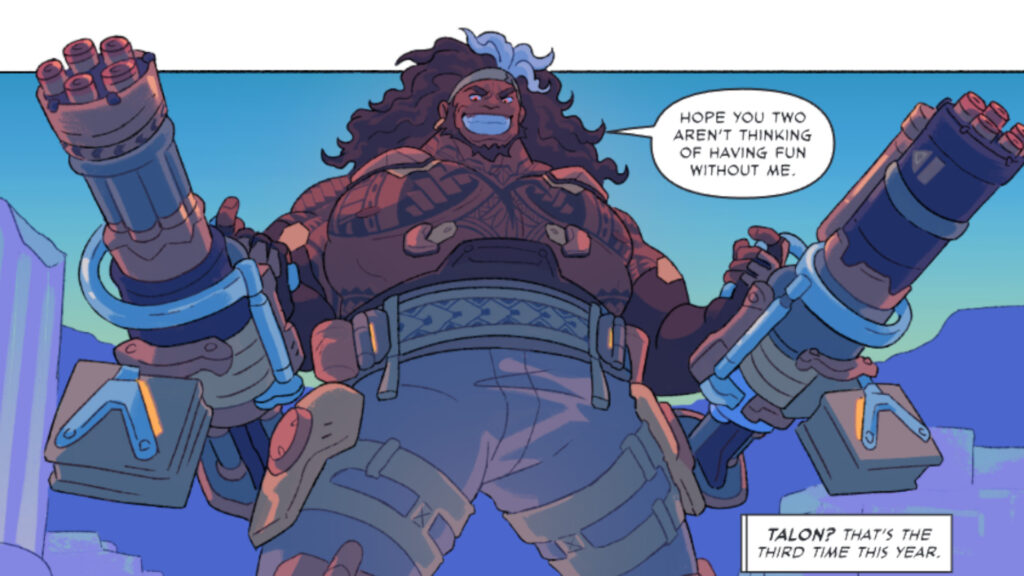 Mauga in the Overwatch 2 Venture comic (Image via Blizzard Entertainment)