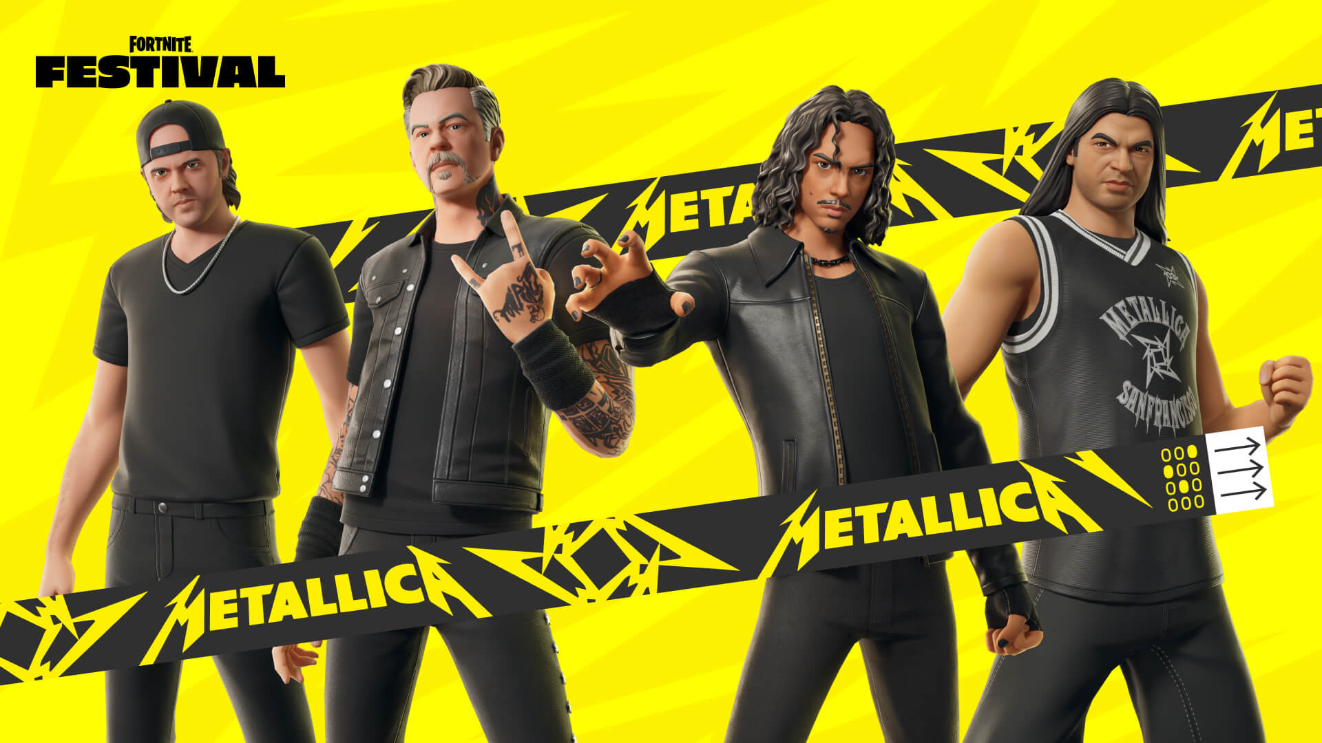 Fortnite x Metallica: Festival Pass, облики, джем-треки и многое другое