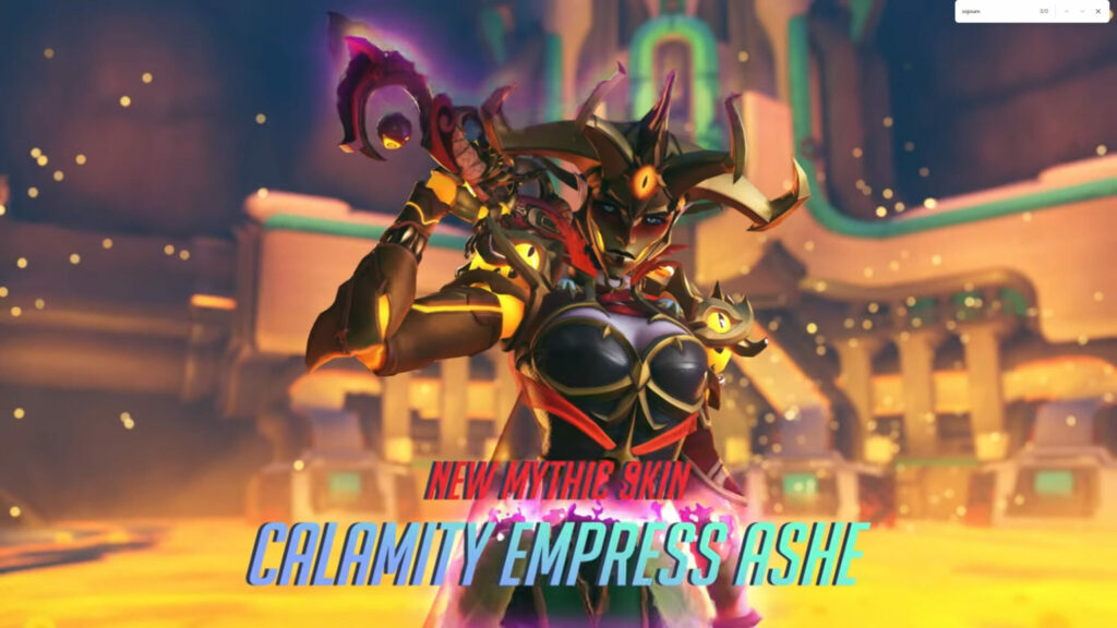 Overwatch 2 Calamity Empress Ashe skin (Image via Blizzard Entertainment)