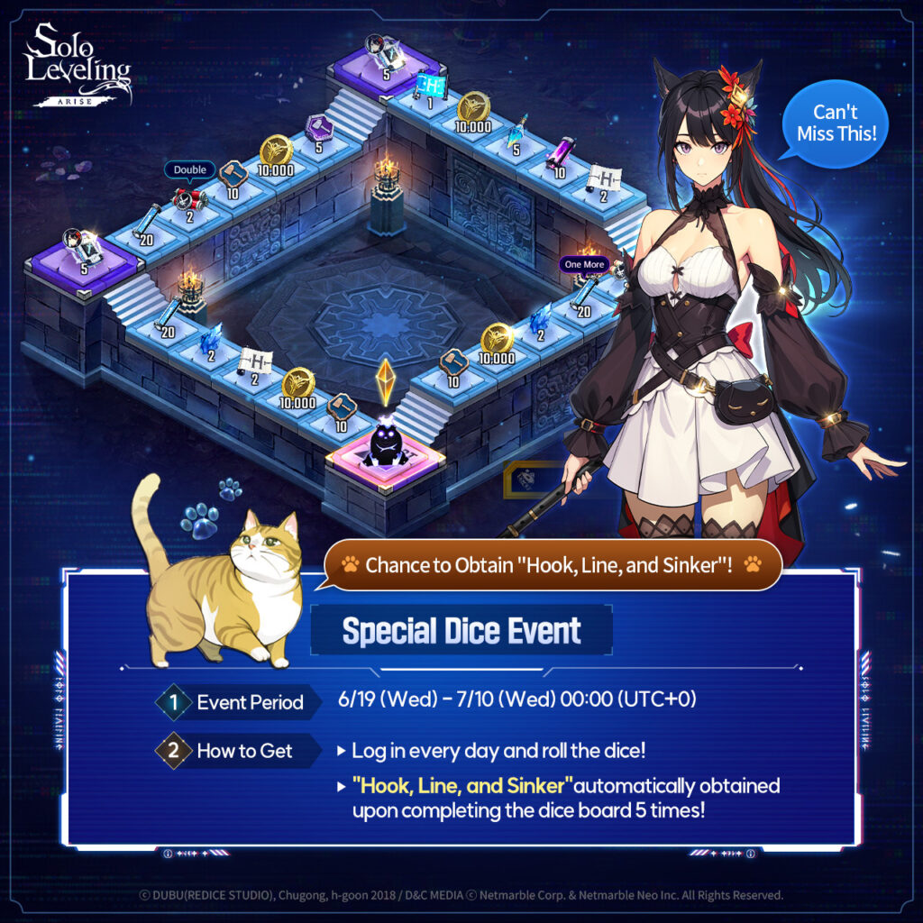 Special Dice Event information (Image via Netmarble Corporation)