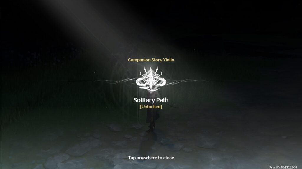 The first part of the Yinlin Companion Story: Solitary Path is now in-game but not Solitary Crusade