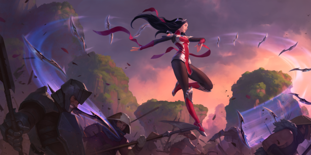 Irelia is from Ionia in the League of Legends story (Image via Riot Games)
