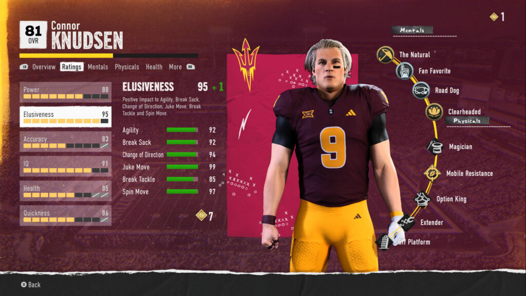 We love scrambler quarterbacks in College Football 25 Road to Glory (Image via esports.gg)