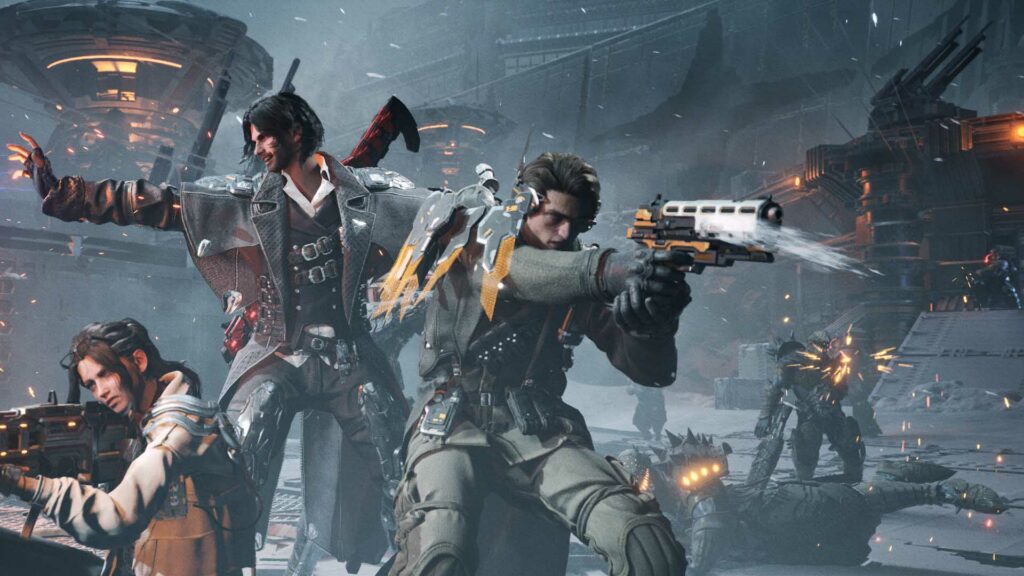 Enzo (on the right) plays the role of a supportive character in The First Descendant (Image via NEXON)