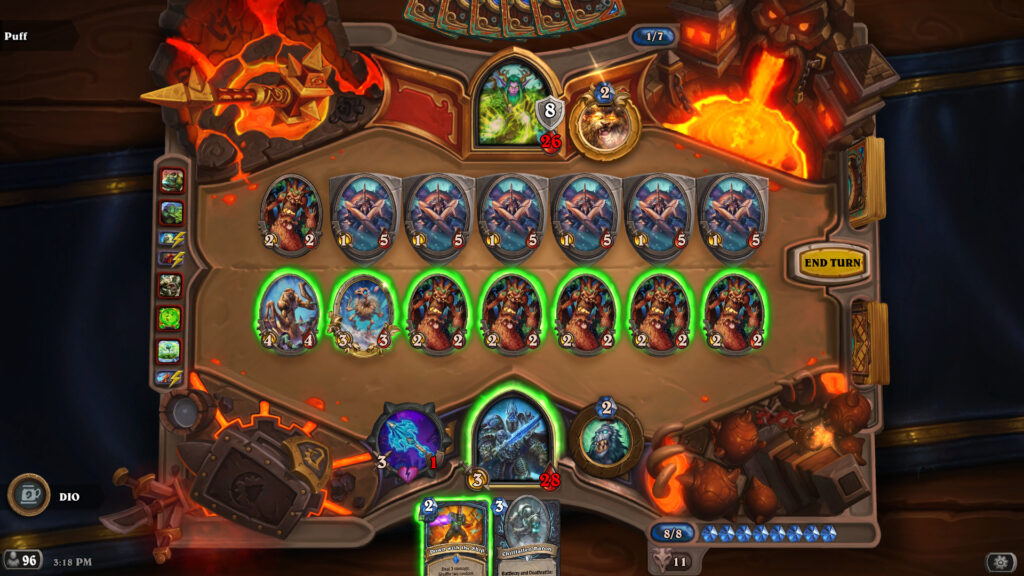 A wall of Taunt minions (Image via esports.gg)