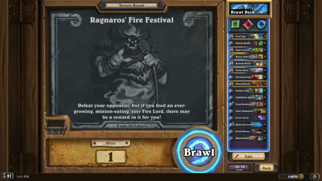 Ragnaros' Fire Festival Tavern Brawl (Image via esports.gg)