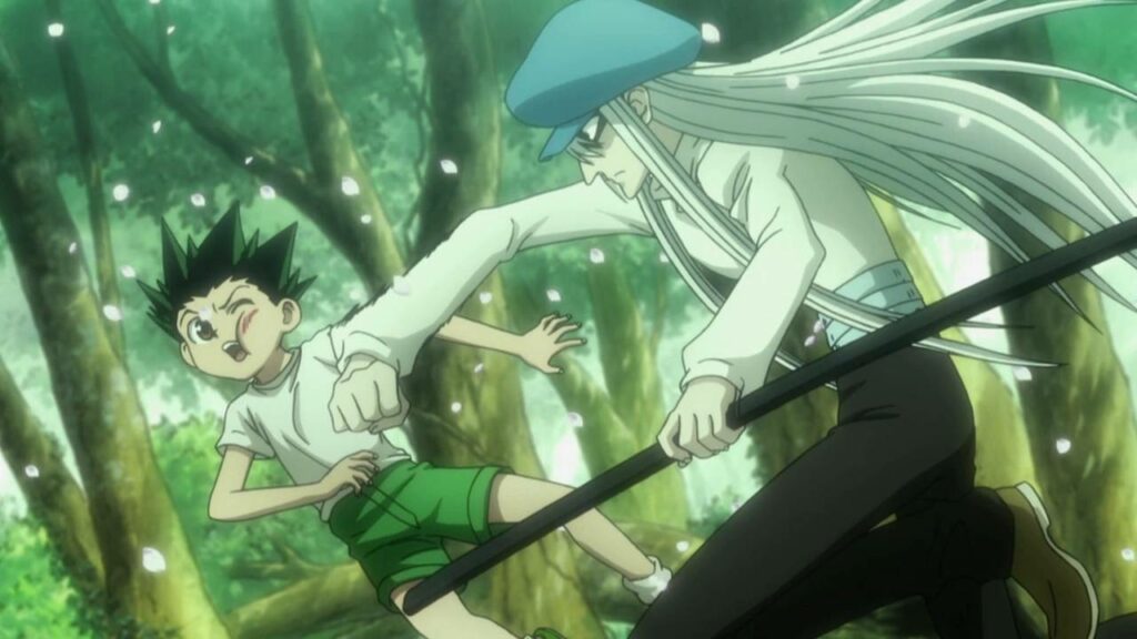Kite hits Gon in the anime (image via Hunterpedia)