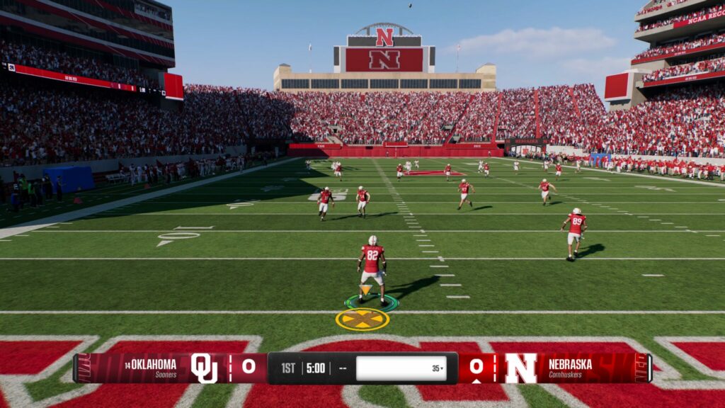 You don't normally see a Fair Catch during a kickoff, but it is possible (Screenshot via esports.gg)