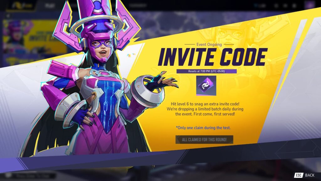 Make sure you're quick, as each day has a daily limit on codes that can be claimed (Screenshot via esports.gg)