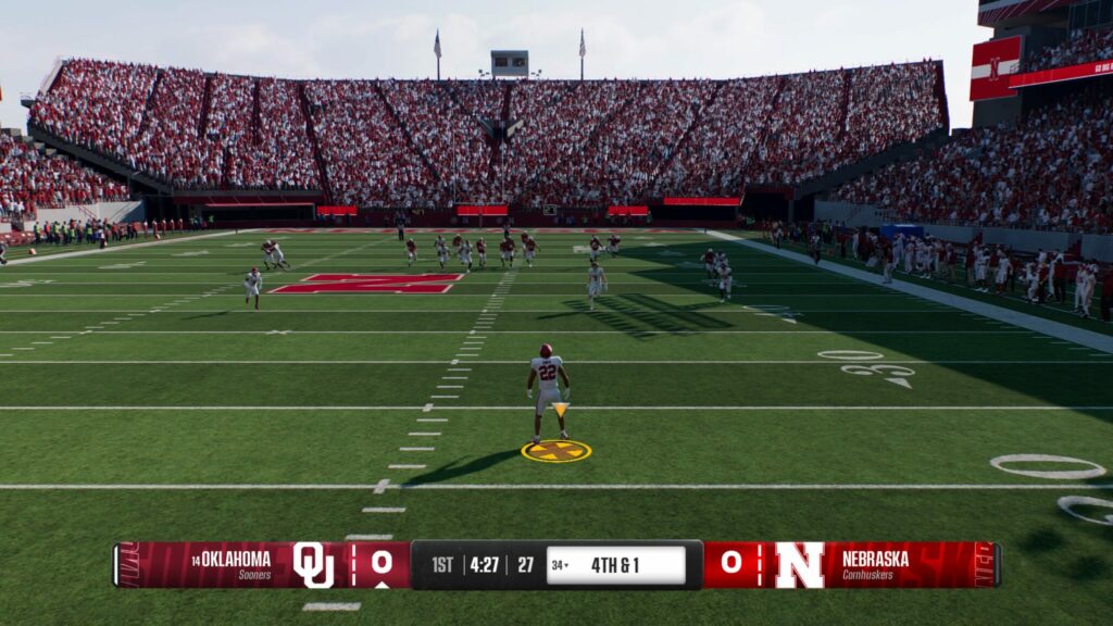 Catch it and run if there's a lot of space, otherwise call for a Fair Catch (Screenshot via esports.gg)