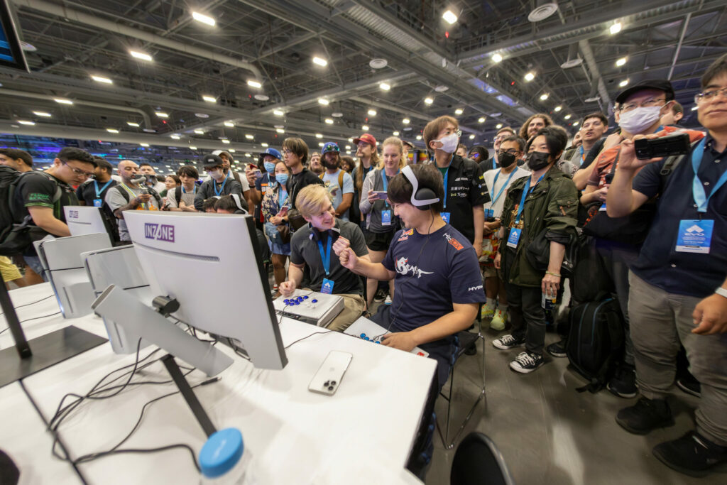Daigo competing at Evo 2024 in Las Vegas (Image via Terence Rushin and Red Bull Content Pool)