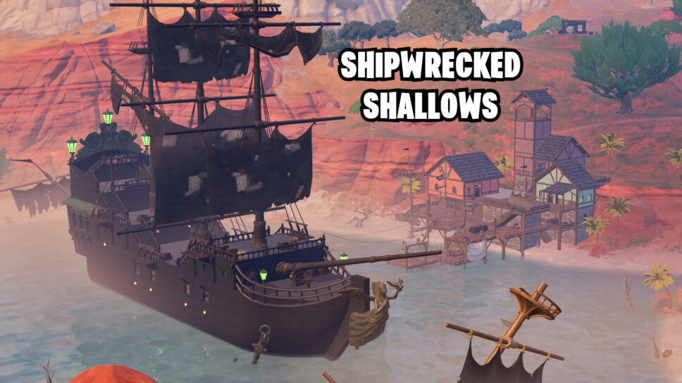 Where to find Shipwreck Shallows in Fortnite (Pirates POI) cover image