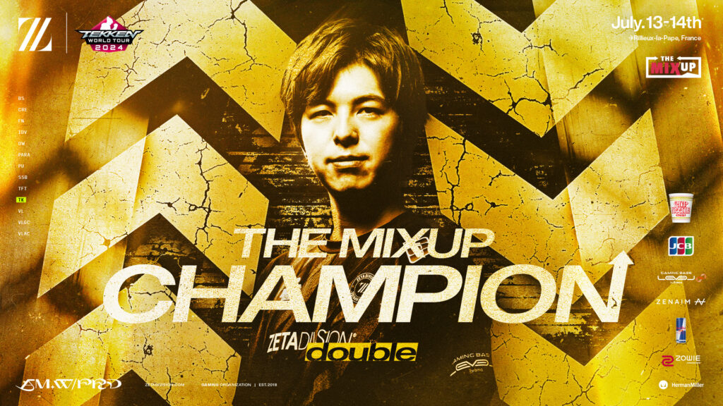 double, The MIXUP 2024 TEKKEN 8 champion (image by ZETA DIVISION)