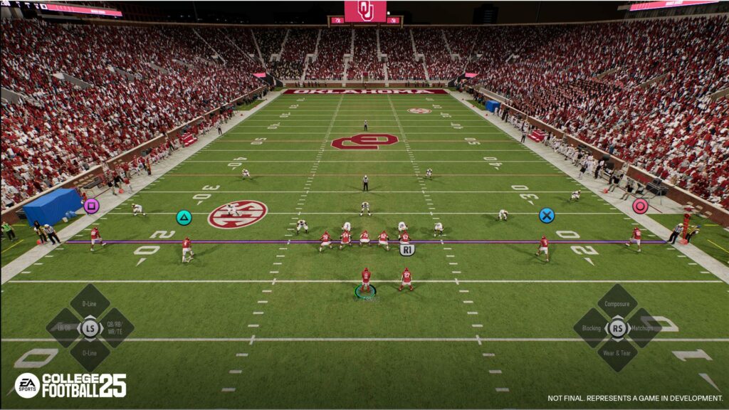 The Switch Stick can completely change the way you play defense in CFB 25 (Image via EA)