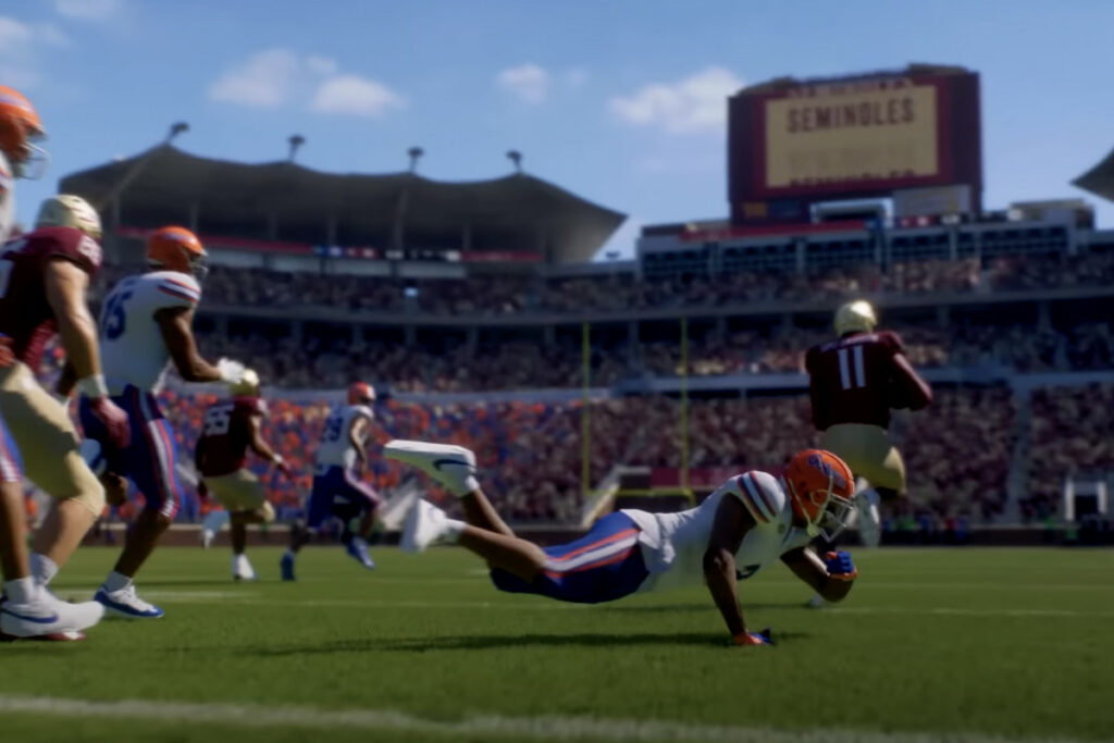 A good interception can turn the tide in those close games of CFB 25 (Image via esports.gg)