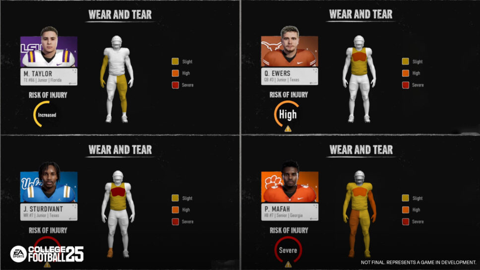 How to heal Wear and Tear during a game in College Football 25 cover image