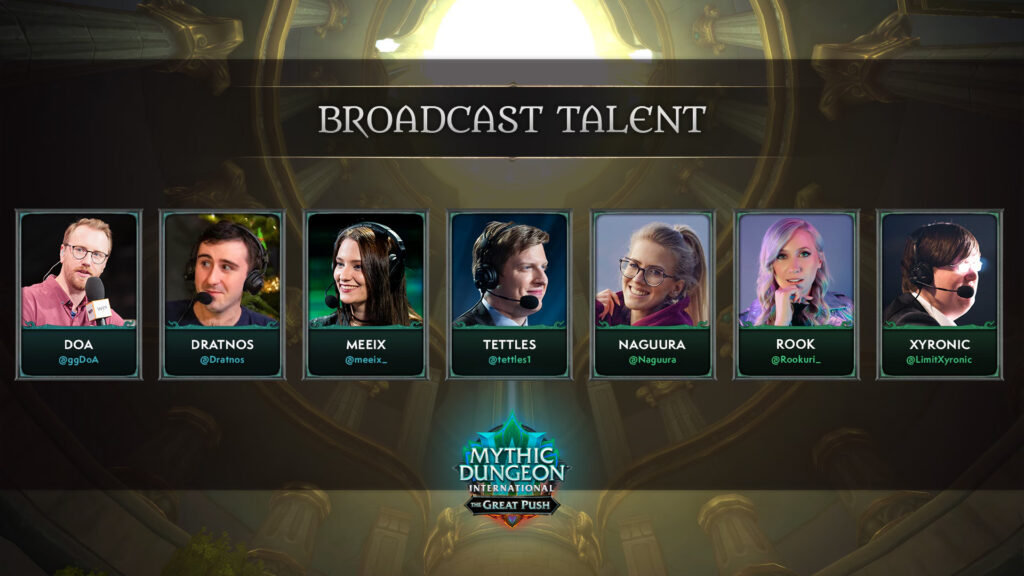 WoW MDI TGP broadcast talent (Image via Blizzard Entertainment)