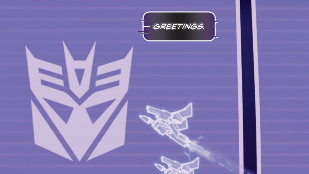 Megatron contacts Ramattra in the Overwatch 2 Transmission comic (Image via Blizzard Entertainment)