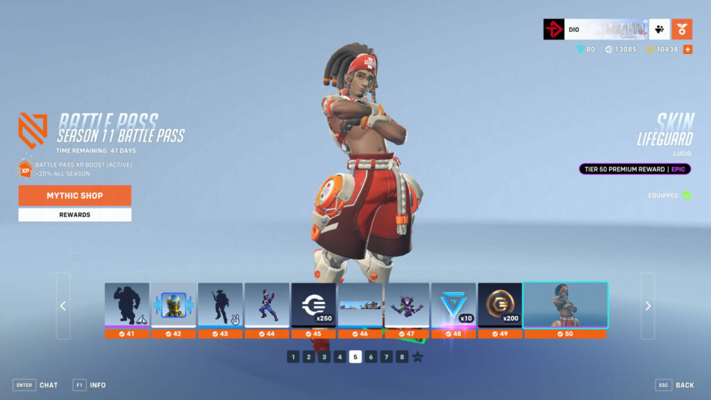 Lucio Lifeguard skin (Image via esports.gg)