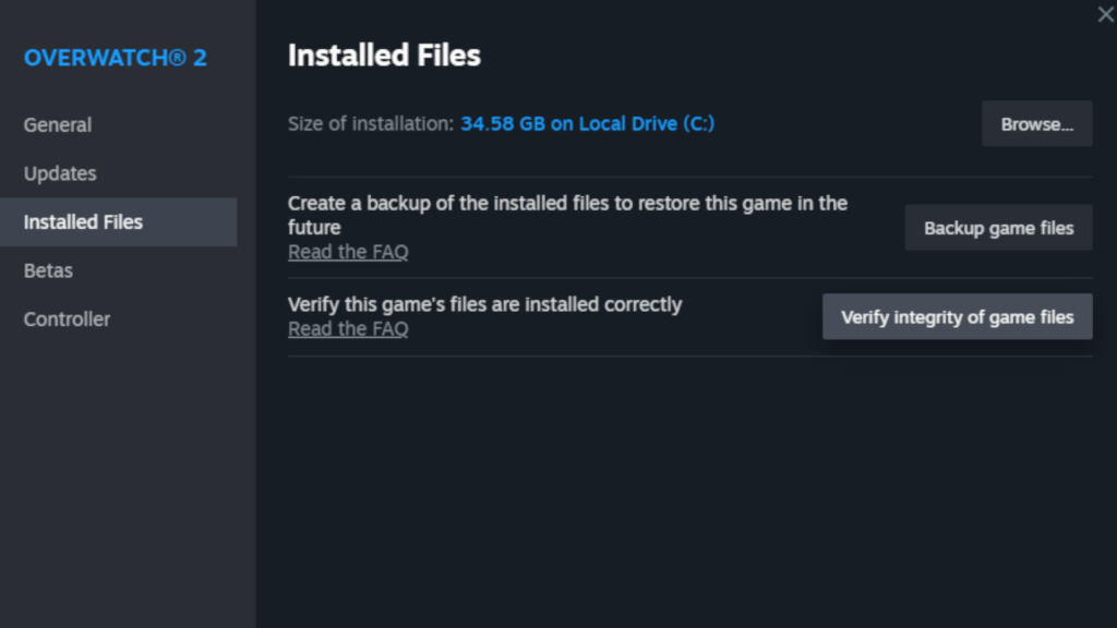 How to verify integrity of game files on Steam (Image via esports.gg)