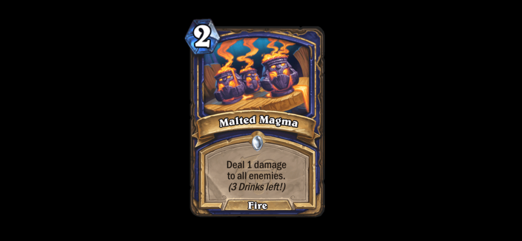 Malted Magma in Hearthstone Perils in Paradise (Image via Blizzard Entertainment)