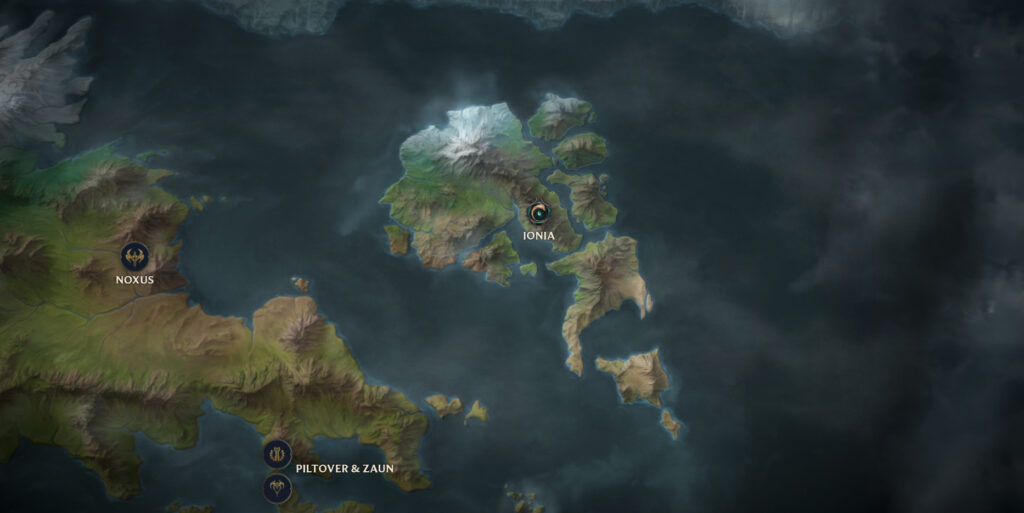 Ionia location (Image via Riot Games)
