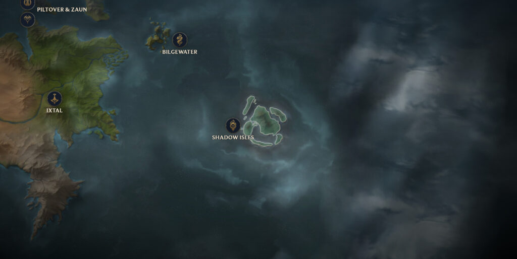 The Shadow Isles location (Image via Riot Games)