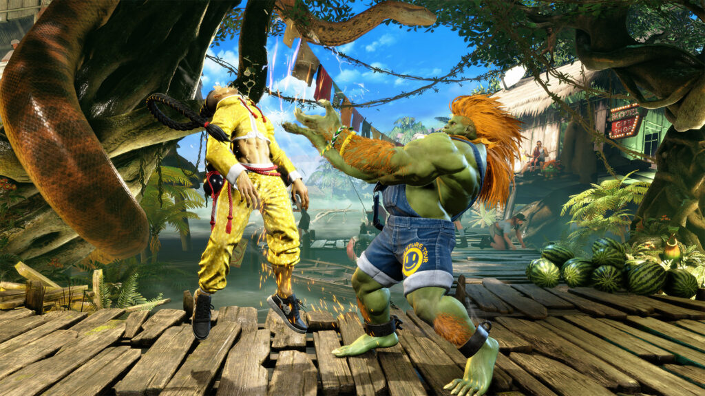 Blanka fighting Jaime in Street Fighter 6 (Image via Capcom)