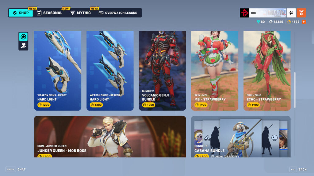 Shop rotation screenshot (Image via esports.gg)