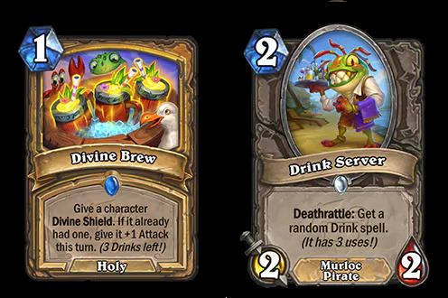 Divine Brew and Drink Server from the Perils in Paradise expansion (Images via Blizzard Entertainment)