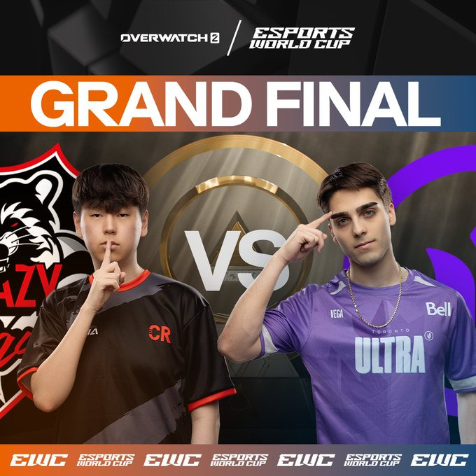 Crazy Raccoon versus Toronto Ultra in the grand final (Image via Esports World Cup)