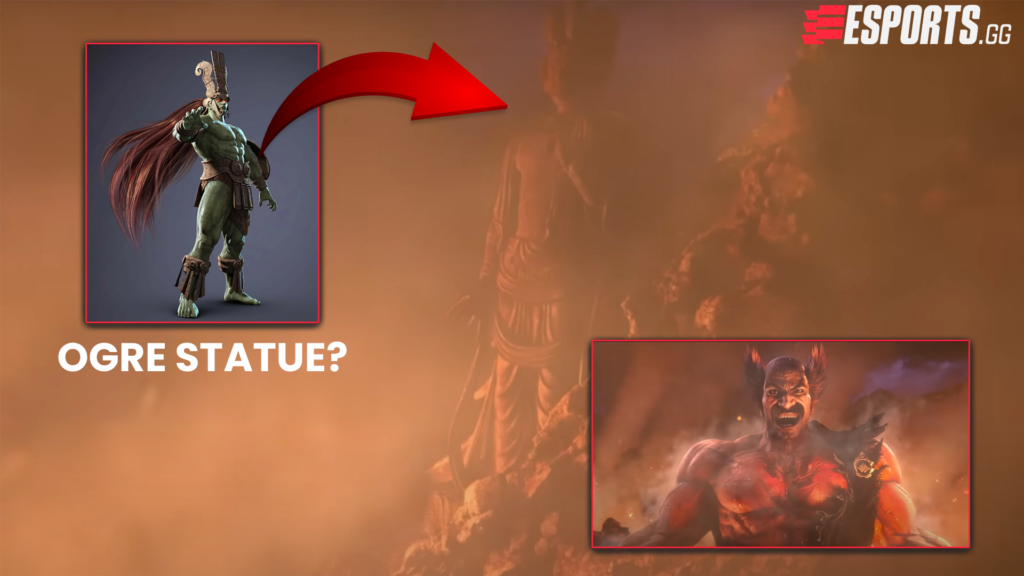 Could this statue of Ancient Ogre have a part in Heihachi's survival?