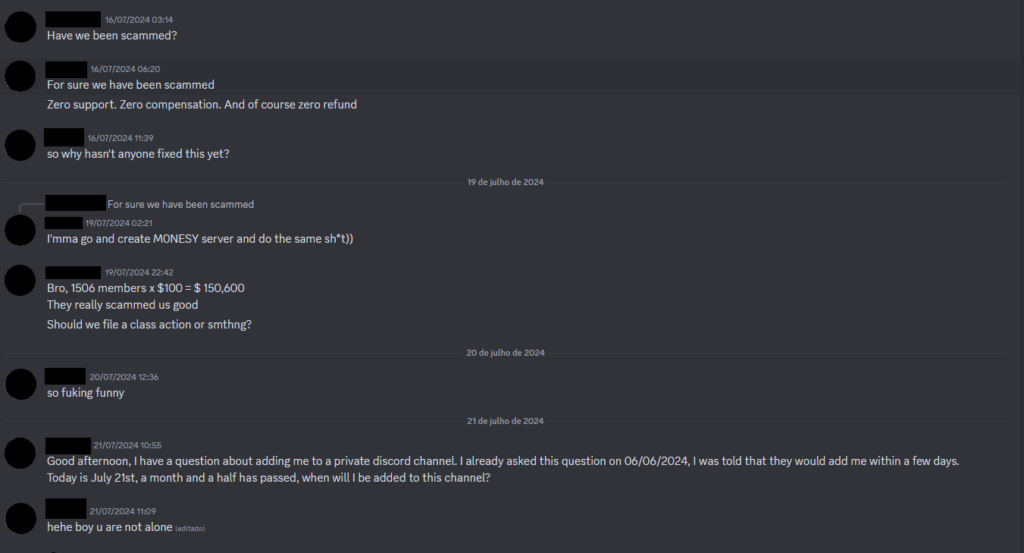 The staff never create the private Discord channel for students (Screenshot by esports.gg)