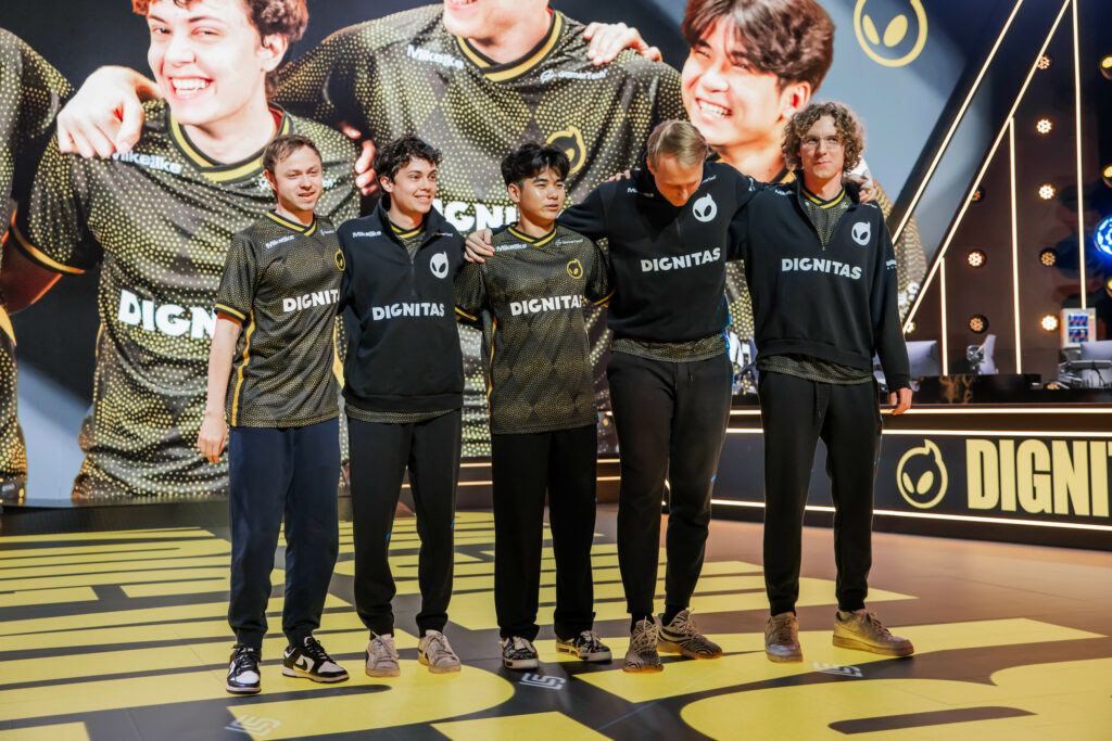 Dignitas' LCS roster (Image via Riot Games)