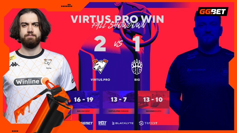 Virtus.pro cause BIG upset at BLAST Premier Fall Showdown cover image