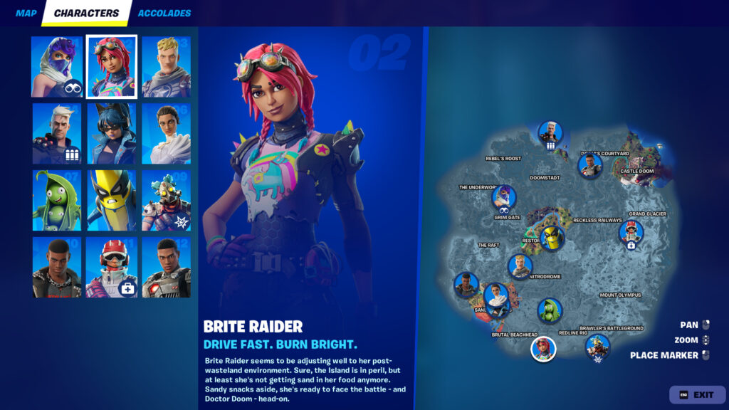 Brite Raider can get you some weapons (Screenshot by esports.gg)