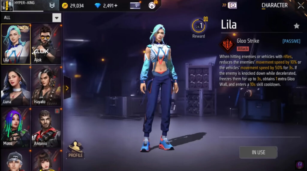 Free Fire Advance Server OB46 shows Lila's skill (image via YouTube/@hittamizhagaming45)