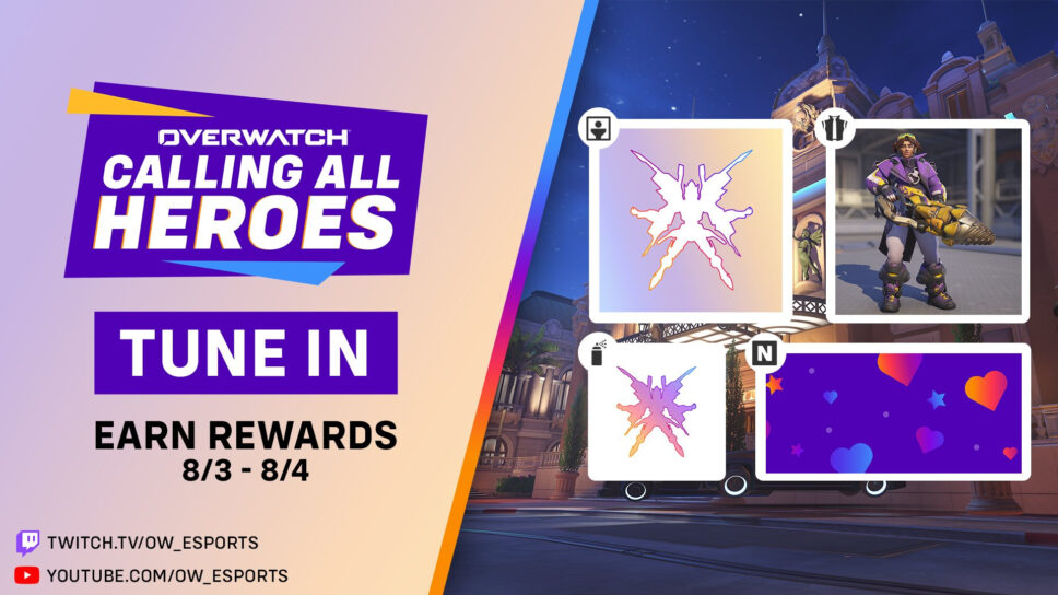 Overwatch 2 Calling All Heroes Twitch Drops return for Major 2 cover image