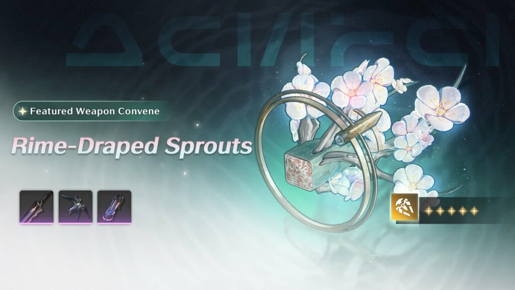 Zhezhi's featured weapon: Rime-Draped Sprouts.<br>(Image via Kuro Games)