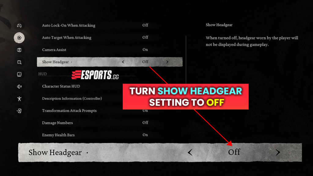 How to remove Headgear by not showing it during gameplay (screenshot by esports.gg)