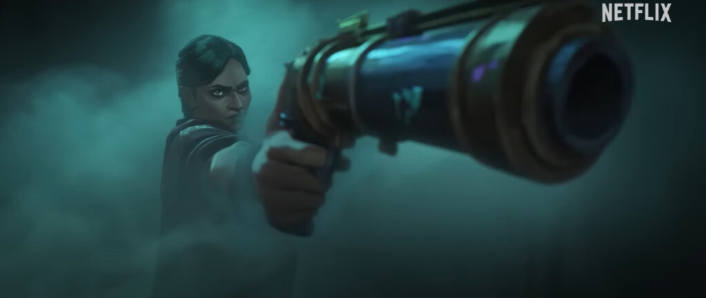 Fans sure would love to play with Sevika in League of Legends (Image via Netflix)