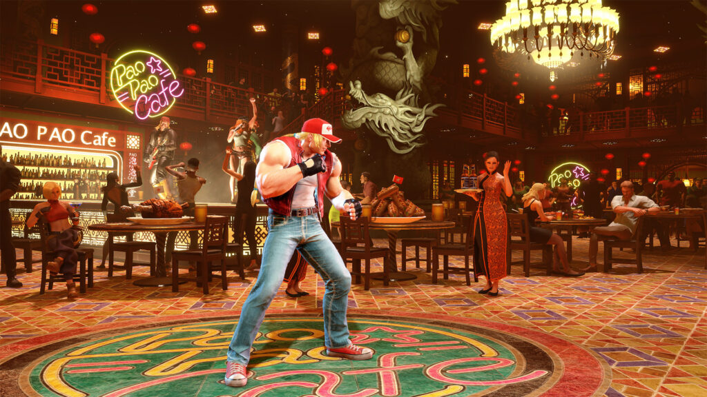 Street Fighter 6 Pao Pao Cafe 6 stage screenshot (Image via Capcom)