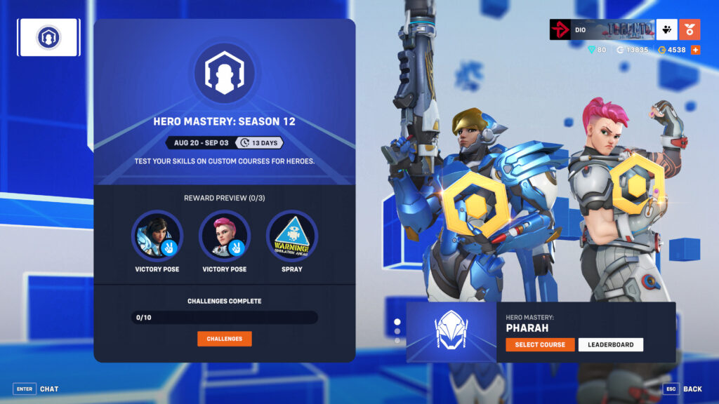 Overwatch 2 Hero Mastery Season 12 event screenshot (Image via esports.gg)