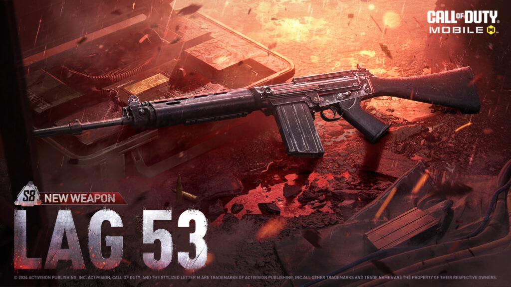 The LAG 53 assault rifle in CODM Season 8 (Image via Activision Publishing, Inc.)