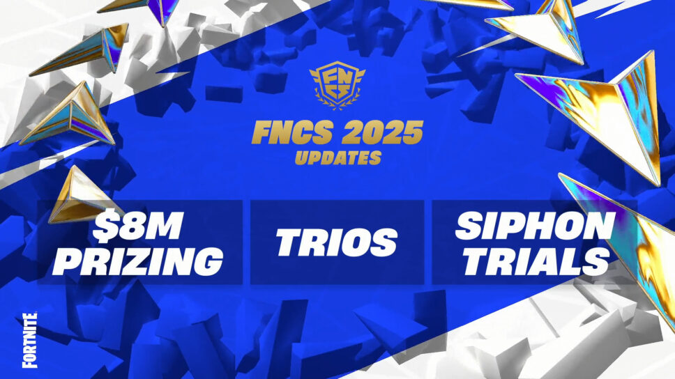 Fortnite FNCS 2025 to feature $8M prize pool, Trios, and Siphon