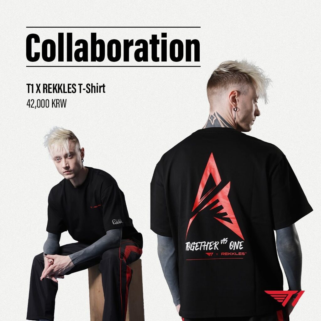 T1 X Rekkles exclusive T-Shirt (Image via t1shopgg)