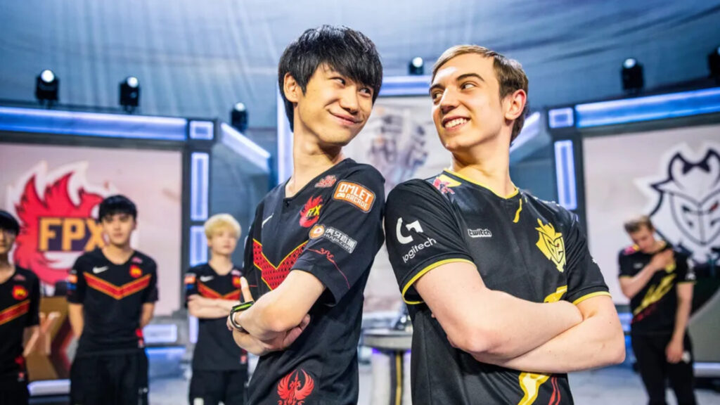 Mid-laners Doinb and Caps on Worlds 2019 (Image via Riot Games)