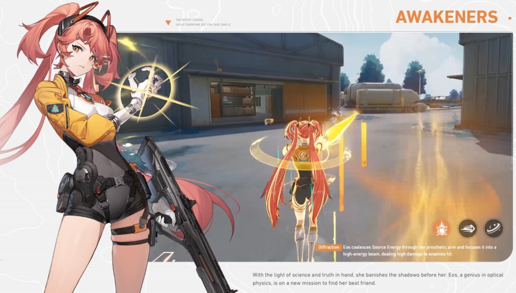 Eos' gameplay (image via Fate Trigger: The Novita)