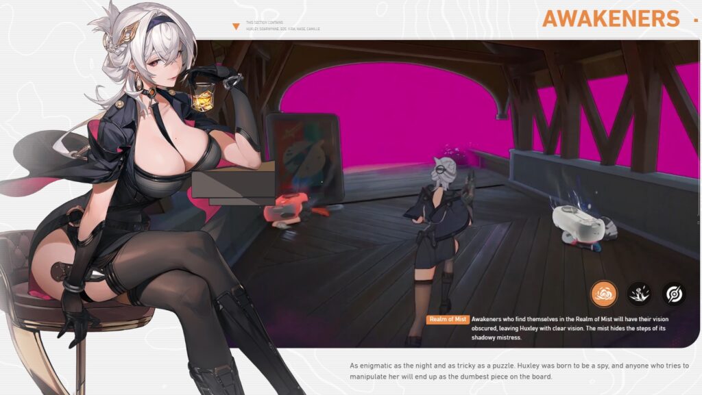 Huxley's gameplay (image via Fate Trigger: The Novita)